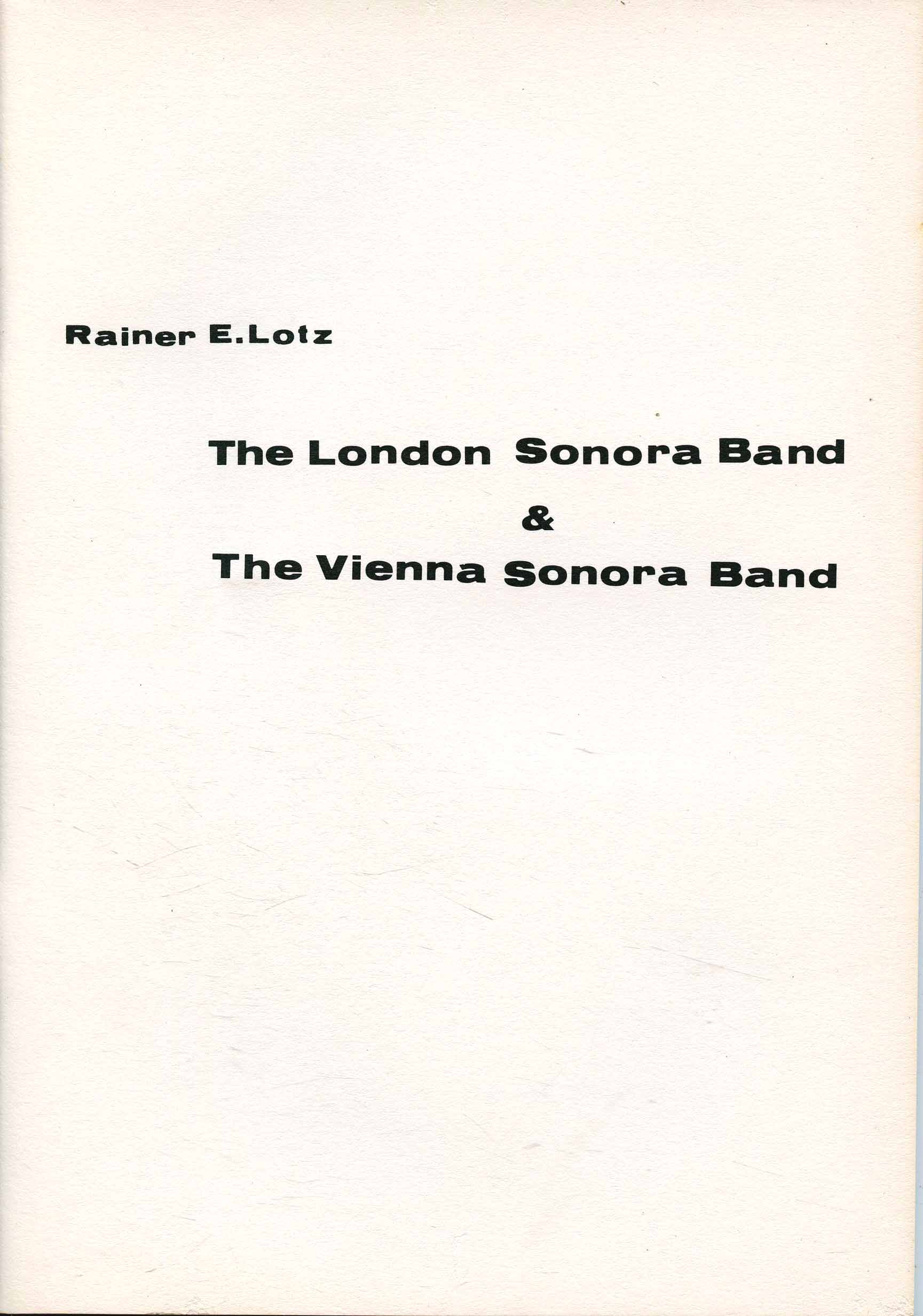 The London & Vienna Sonora Bands