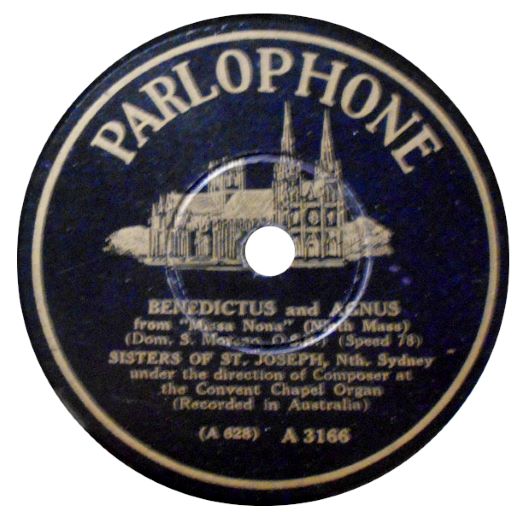 Parlophone A.3166 Australia Sisters Of St. Joseph Sydney